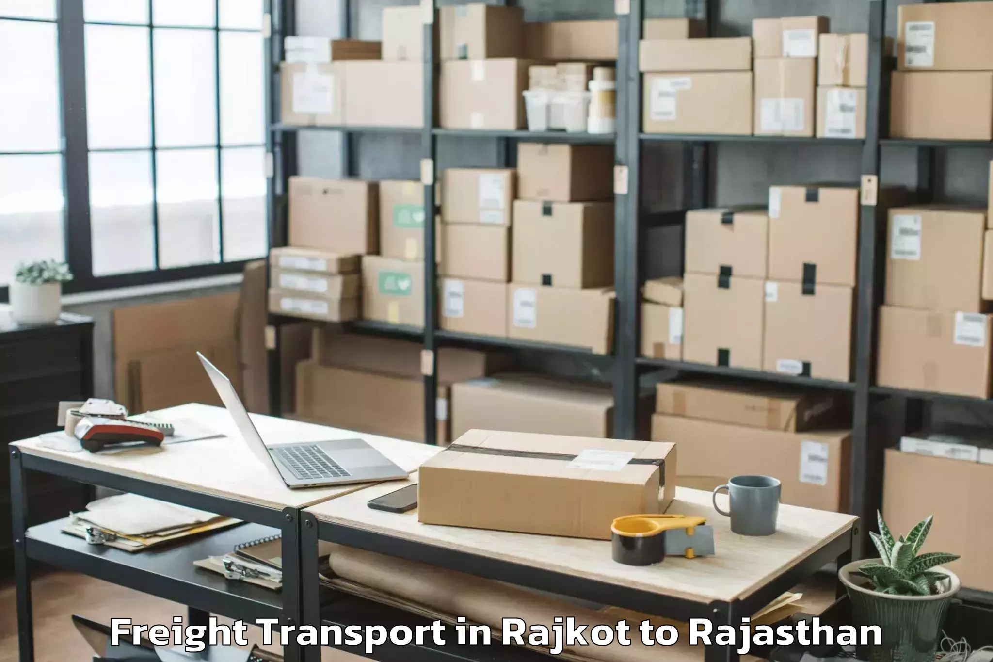 Get Rajkot to Dausa Freight Transport